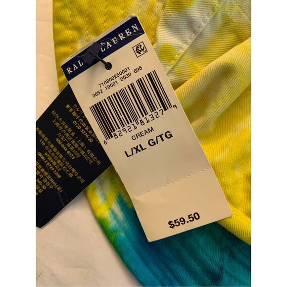 Polo Ralph Lauren Tie Dye bucket hat size L XL NEW WITH TAGS - Picture 5 of 6